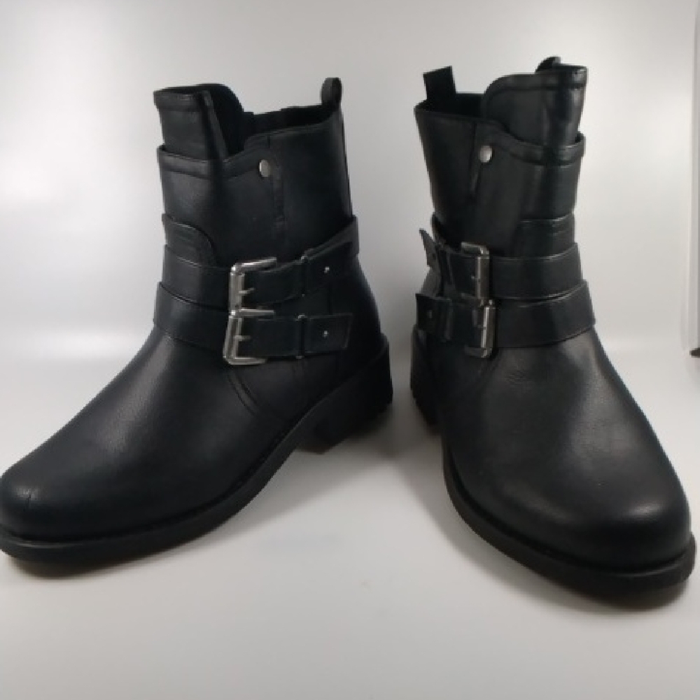 Torrid Black Moto Boots with Buckle Detail